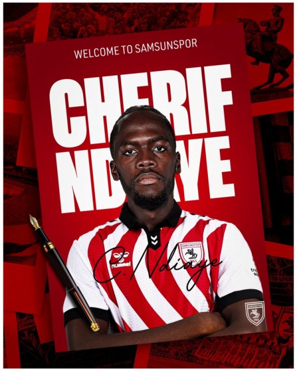 官方：前海港外助恩迪亚耶加盟萨姆松体育，转会费400万欧签约4年