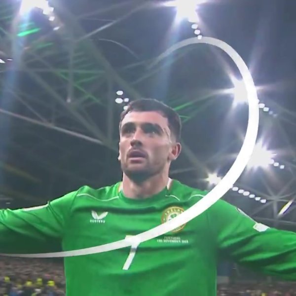 帽子戏法+读秒绝杀，爱尔兰前卫帕洛特当选世欧预本轮最好球员